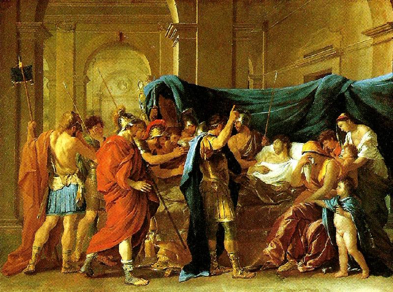 Nicolas Poussin la mort de germanicus oil painting image